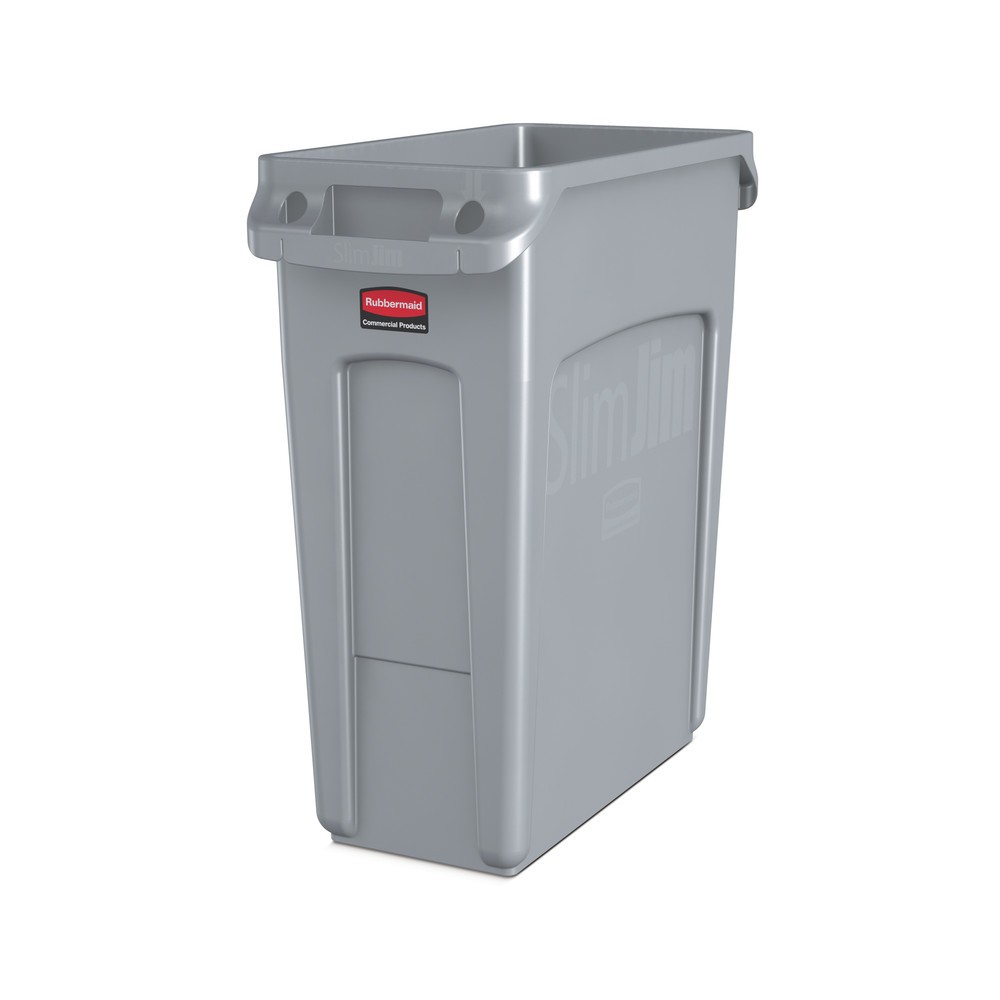 Collecteur de recyclage Rubbermaid® Slim Jim®, 60 litres, avec canaux d’aération