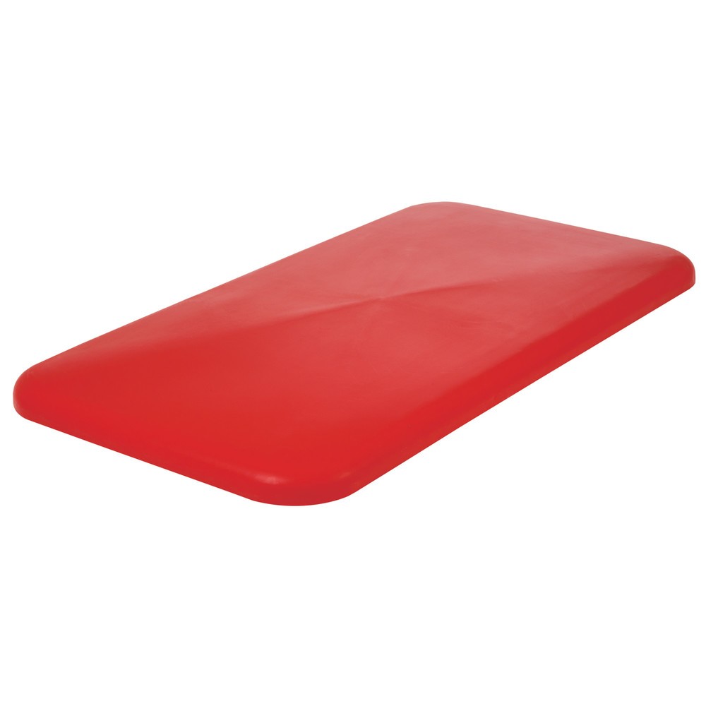 Couvercle pour conteneur à roulettes BASIC, H x l x P 40 x 680 x 450 mm, rouge