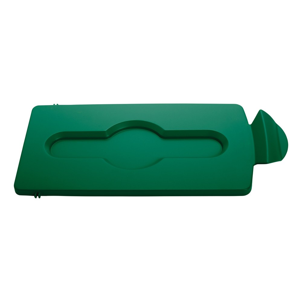 Couvercle pour station de recyclage Rubbermaid® Slim Jim, fermé, vert