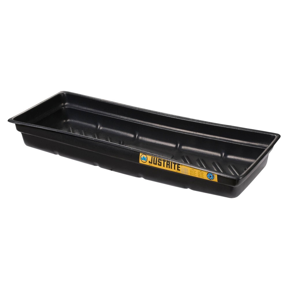 Cuve de récupération Justrite, dimensions intérieures 117 x 41 cm, capacité 45 l