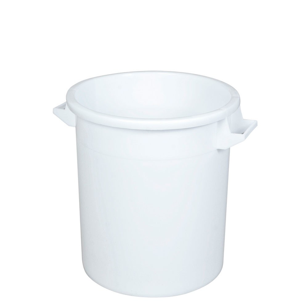 Poubelle ronde, Ø haut/bas 390/315 mm, hauteur 415 mm, 35 litres, blanc