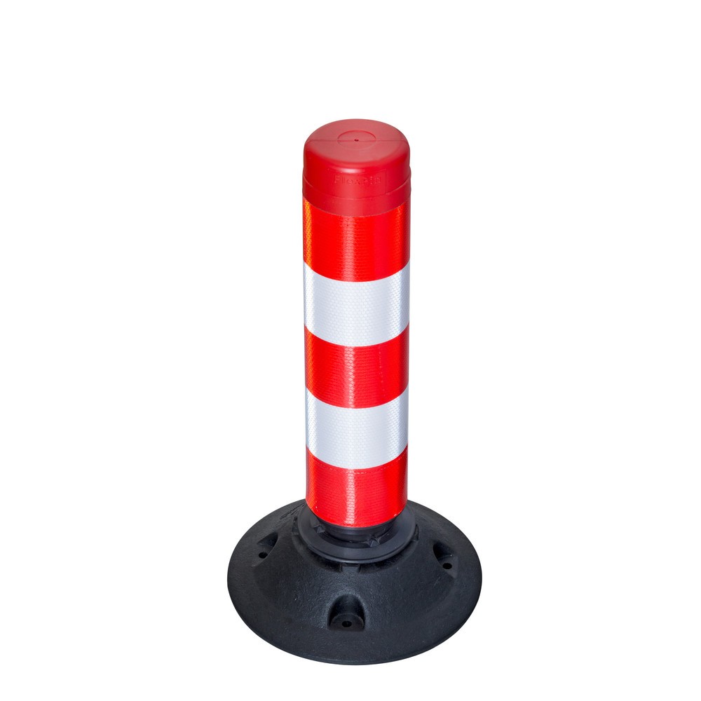 Cylindre de signalisation FlexPin, rouge/blanc, 460 mm