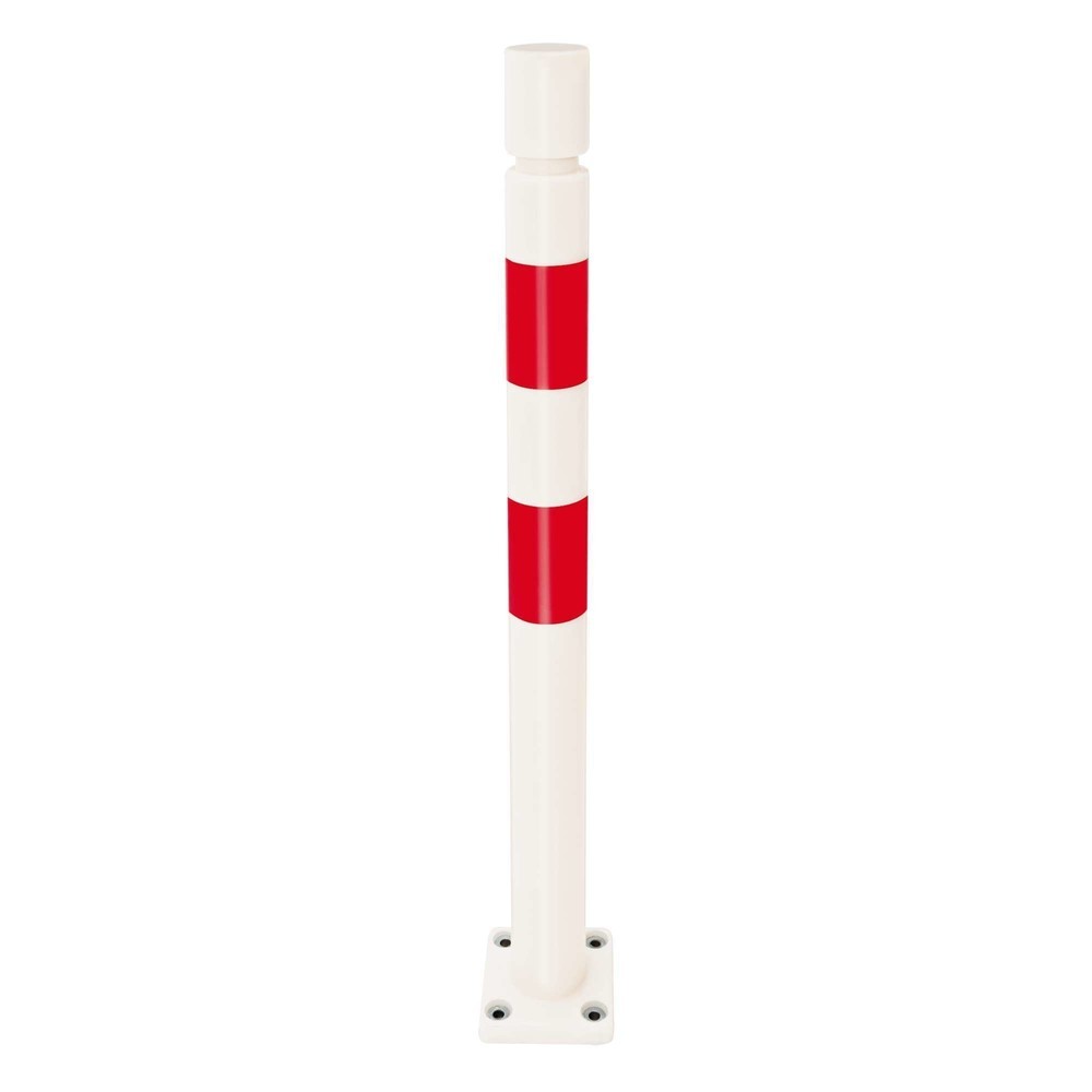 Déflecteur FLEX MORAVIA, en TPU, à cheviller, H x Ø 1 000 x 80 mm, rouge/blanc