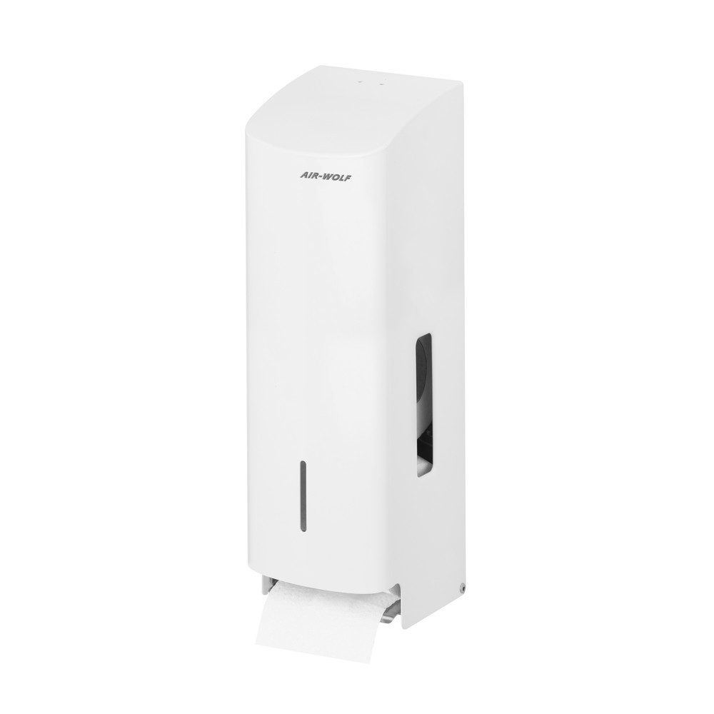 Distributeur de papier toilette Air-Wolf pour 3 rouleaux de papier toilette, blanc