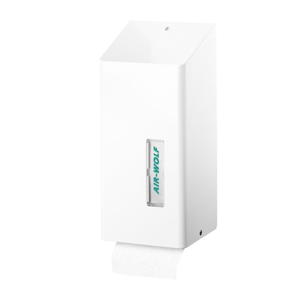 Distributeur de papier toilette Air-Wolf pour feuilles individuelles, blanc