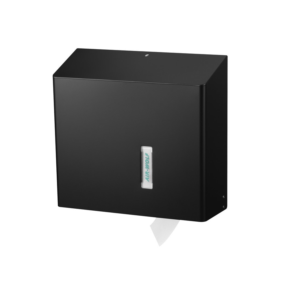 Distributeur de papier toilette Duplex Air-Wolf noir