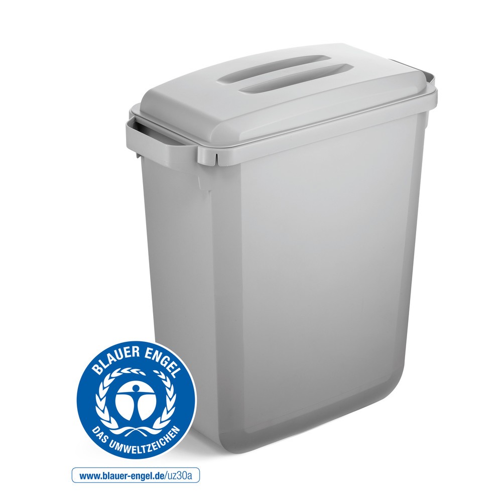 DURABLE Conteneur à déchets DURABIN® ECO 60L avec couvercle, gris