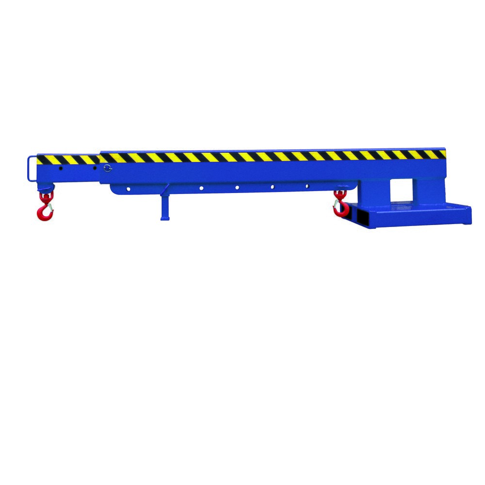 Eichinger® Bras de grue télescopique, 5 000 kg, bleu gentiane