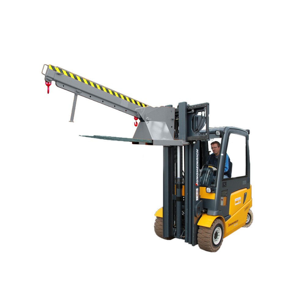 Eichinger® Bras de grue télescopique et réglable en hauteur, 2 500 kg, gris anthracite