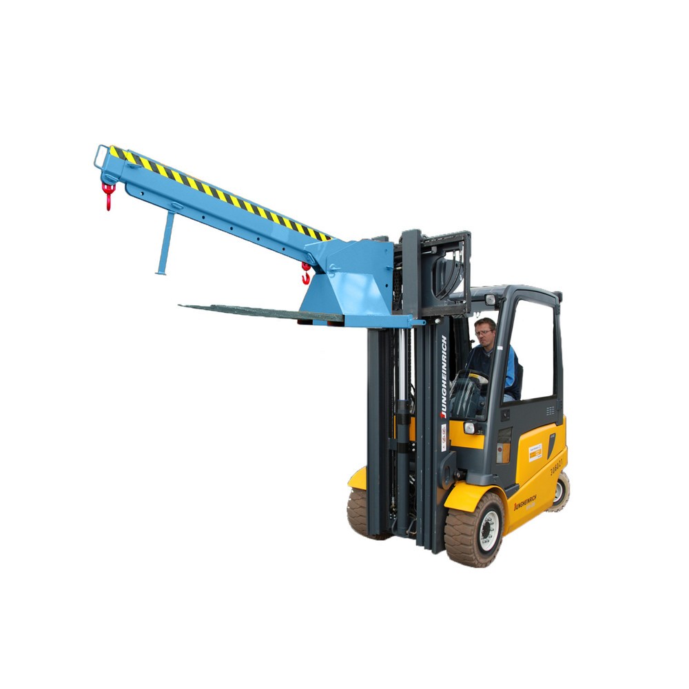 Eichinger® Bras de grue télescopique et réglable en hauteur, 2 500 kg, bleu gentiane