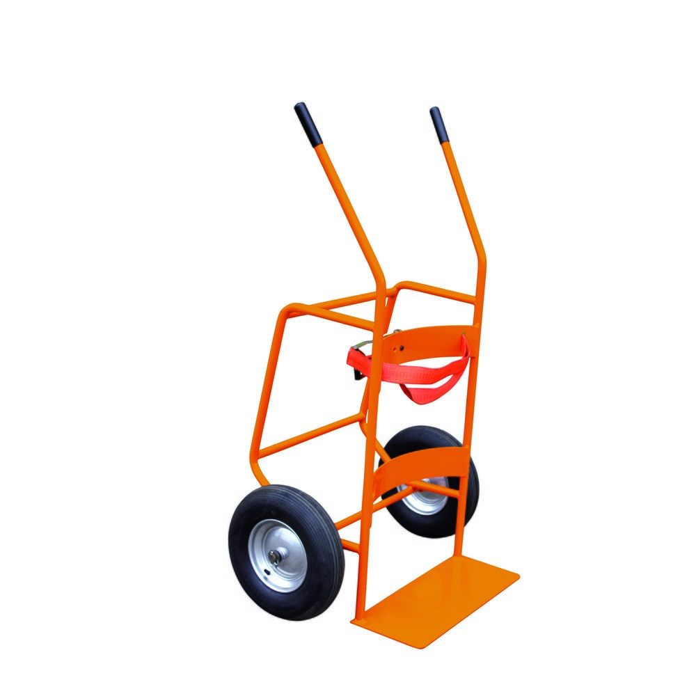 Eichinger® Chariot porte-fût à pneus gonflables, orangé pur