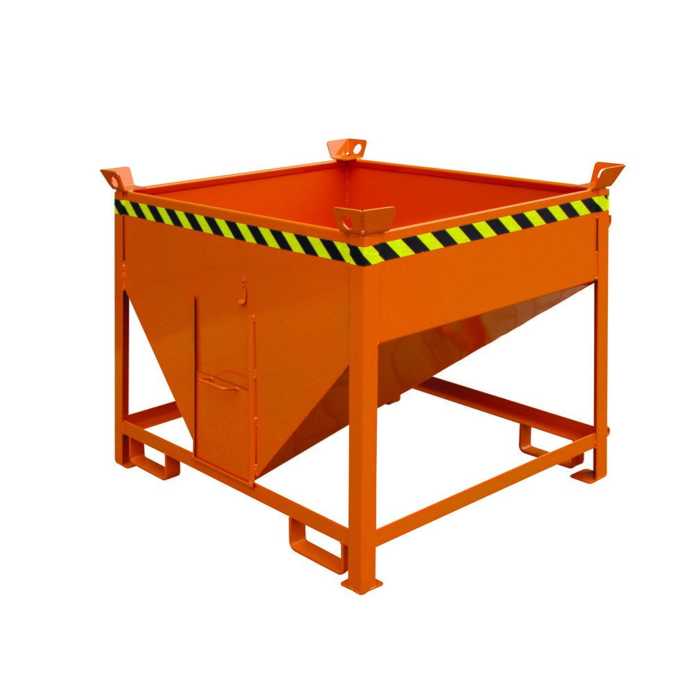 Eichinger® Conteneur silo à guillotine, 300 litres orangé pur