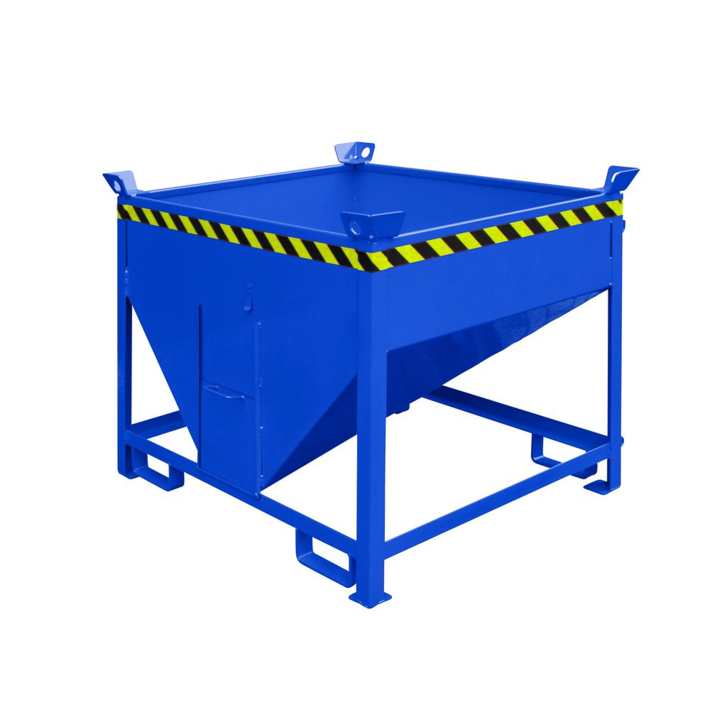 Eichinger® Conteneur silo à guillotine, 300 litres bleu gentiane