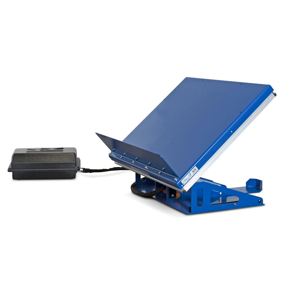 Élévateur inclinable EdmoLift® avec plate-forme fermée, levée standard 235 x 550 mm, capacité de charge 750 kg