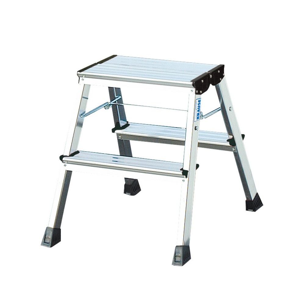 Marchepied double escamotable KRAUSE® en aluminium