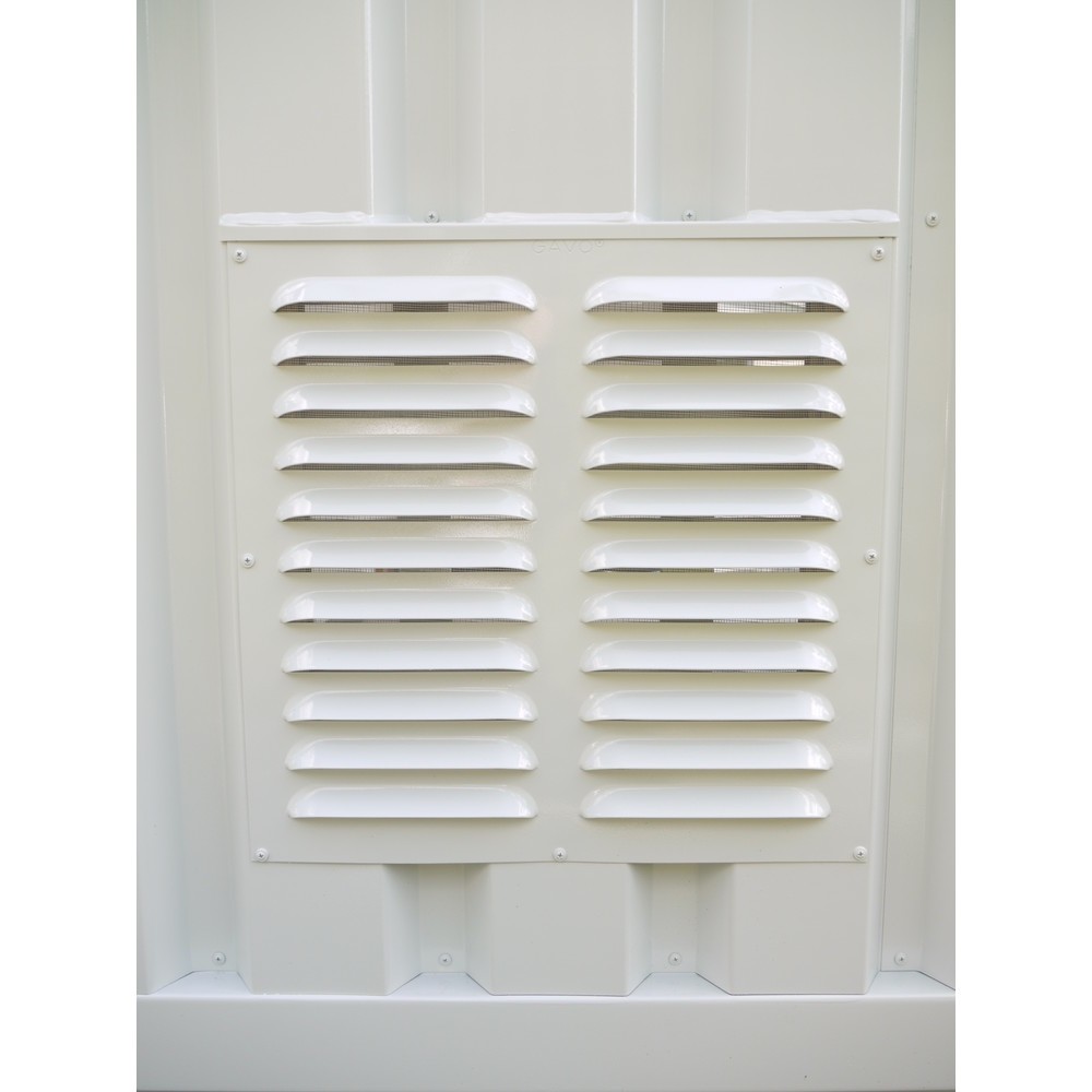 Grille d'aération 250 x 500 mm,pour conteneur de matériel isolé, non verrouillable