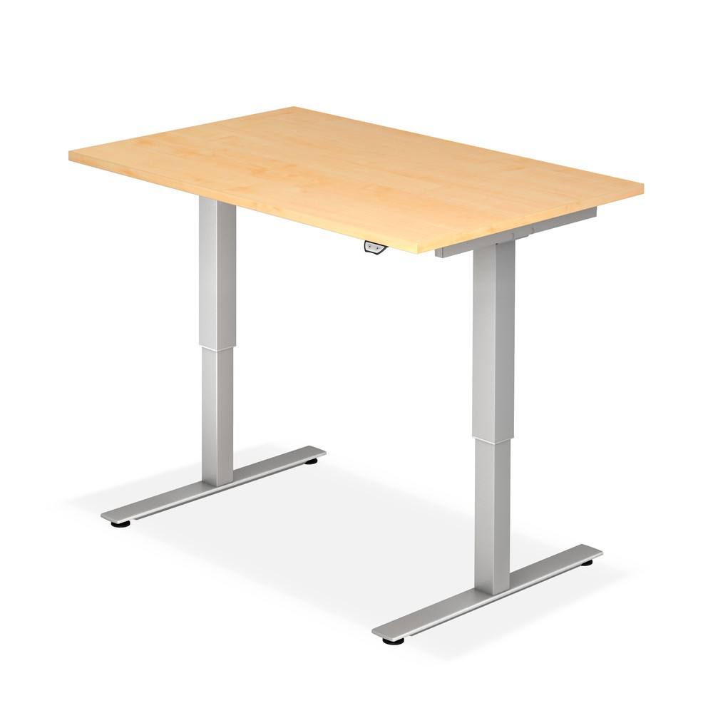 Hammerbacher bureau, réglable en hauteur, l x P 1 600 x 800 mm, érable