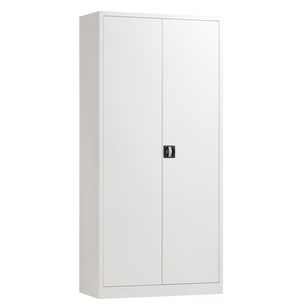 HEMMDAL Armoire à portes battantes HF-ST, 5 HC, HxlxP 1 950 x 920 x 420 mm, tablettes galvanisées, gris clair