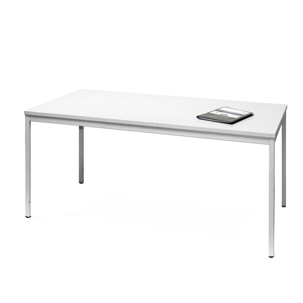 HEMMDAL Table de bureau en tubes d’acier, L x P 1 200 x 800 mm