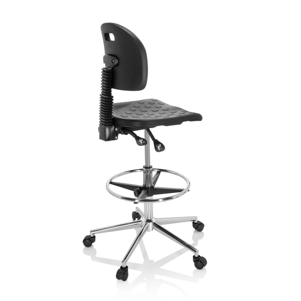 Numéro de l'image du produit 4: Siège de travail / tabouret de travail hjh OFFICE TOP WORK 23 I mousse rigide, noir