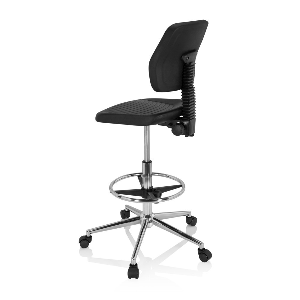 Numéro de l'image du produit 7: Tabouret pivotant / siège de travail hjh OFFICE TOP WORK 11 I mousse rigide, noir