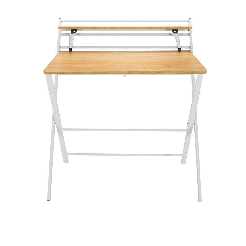 Numéro de l'image du produit 1: Bureau / table de travail hjh OFFICE EASY CLAP 92 x 84, chêne clair / blanc