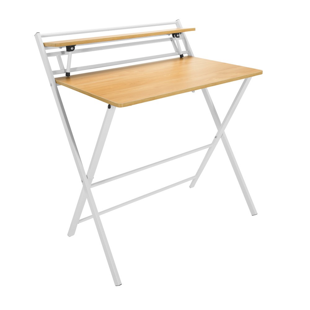 Numéro de l'image du produit 7: Bureau / table de travail hjh OFFICE EASY CLAP 92 x 84, chêne clair / blanc