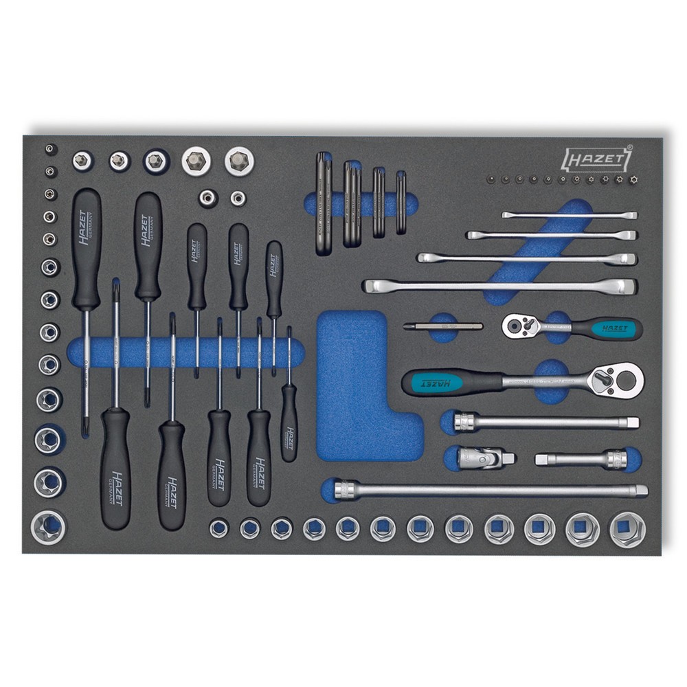 Jeu d’outils HAZET®, clés mixtes TORX et autres, 75 pièces