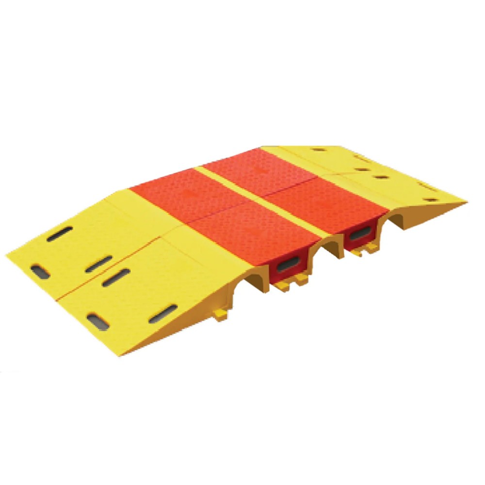 Justrite® Système de passage pour flexibles Diamondback®, jaune