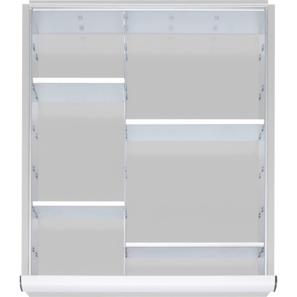 Kit de compartimentage de tiroir Steinbock®, pour dimensions de tiroir l x P 490 x 560 mm avec hauteur de façade 180-360 mm, 1x 4 cloisons de séparation