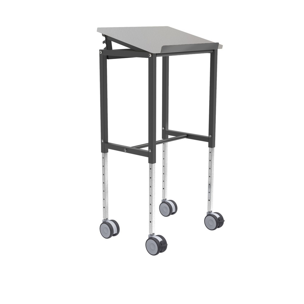 Kongamek Table haute avec 4 roues directrices, réglable en hauteur 720 x 1 100 mm, lxP 600 x 400 mm, capacité de charge 200 kg