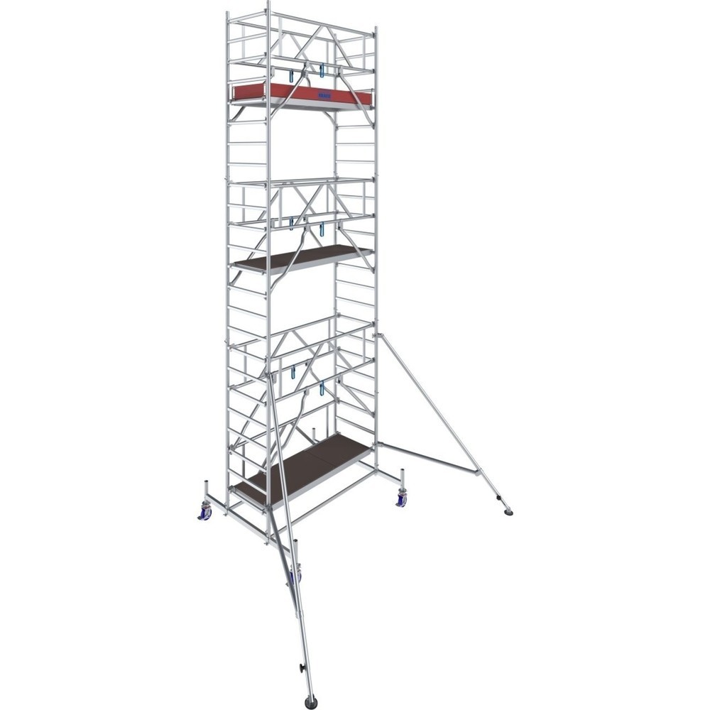 KRAUSE® Échafaudage roulant STABILO S10 longueur de travée 2,00, hauteur de travail 7,40