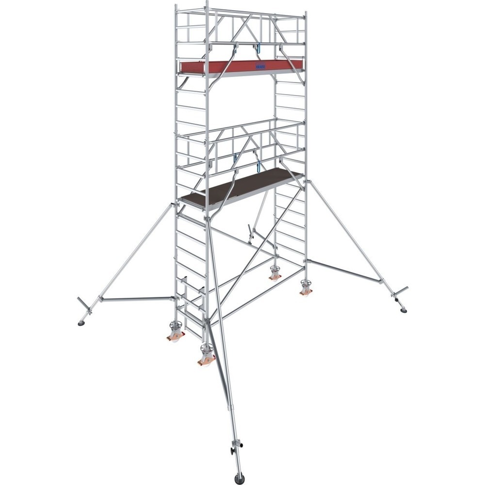 KRAUSE® Échafaudage roulant STABILO S1000 longueur de travée 2,50, hauteur de travail 6,30