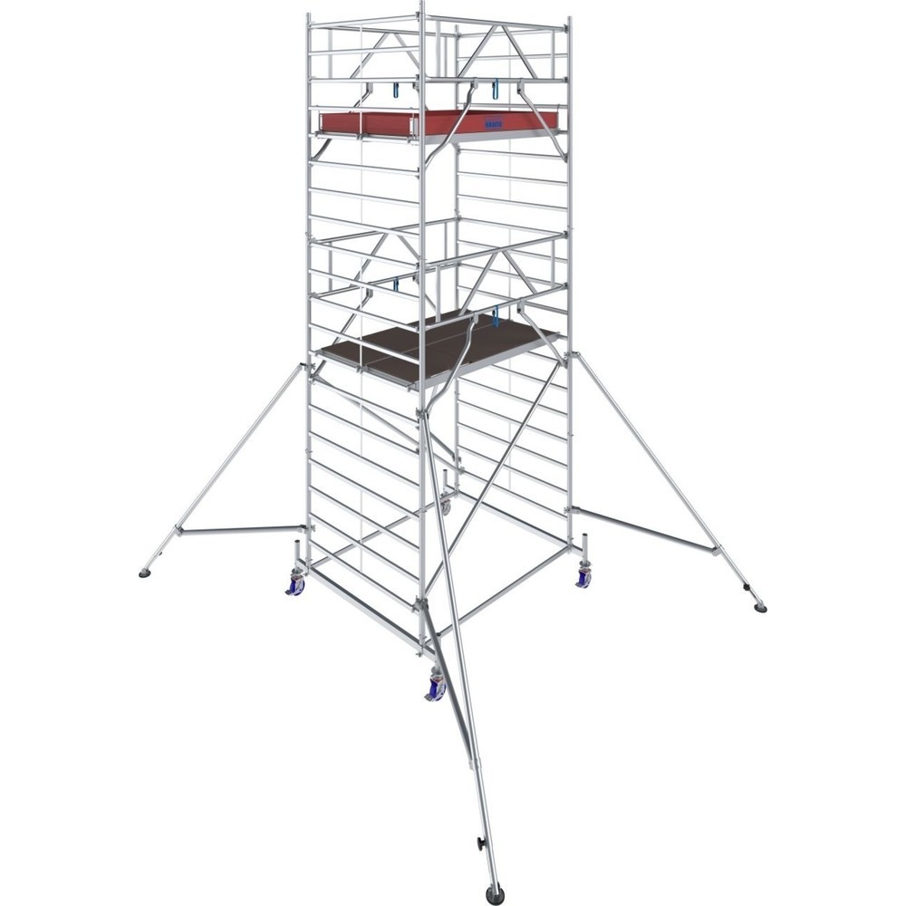 KRAUSE® Échafaudage roulant STABILO S50 longueur de travée 2,00, hauteur de travail 6,40