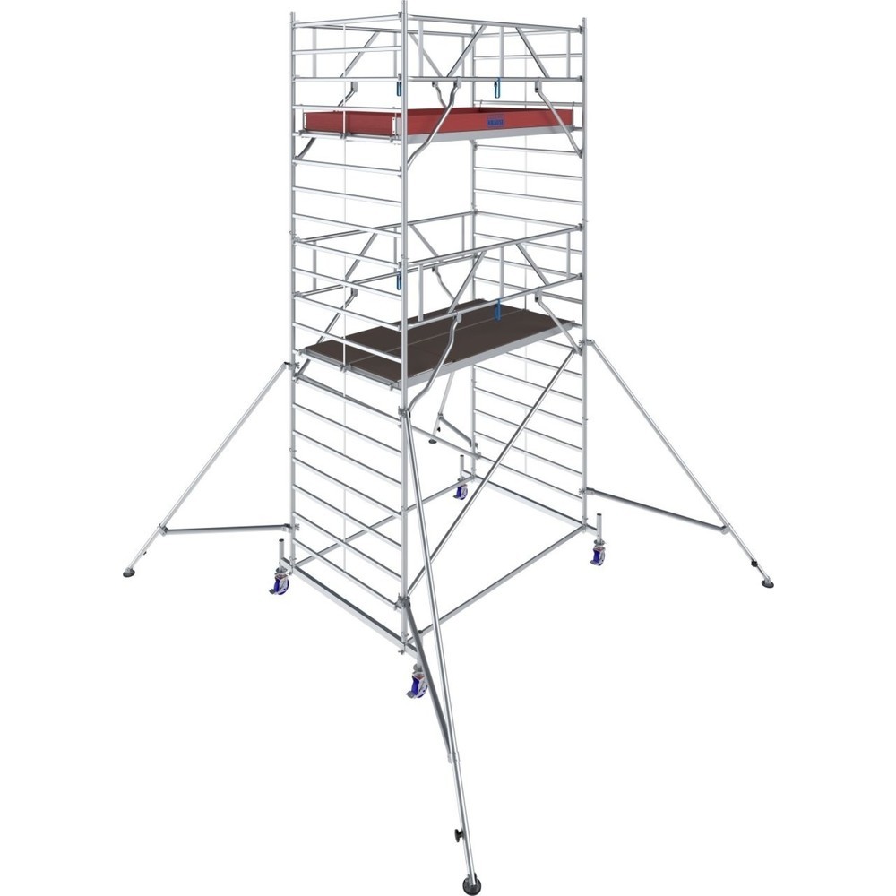 KRAUSE® Échafaudage roulant STABILO S50 longueur de travée 2,50, hauteur de travail 6,40