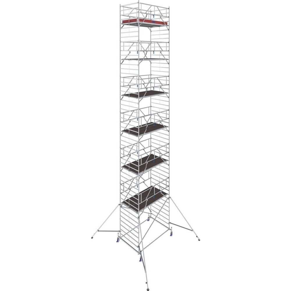 KRAUSE® Échafaudage roulant STABILO S50 longueur de travée 2,50, hauteur de travail 14,40