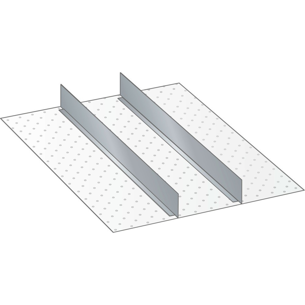 Jeu de parois de séparation LISTA 18x36E, (lxp) 306x612 mm, pour hauteur de façade 75 mm