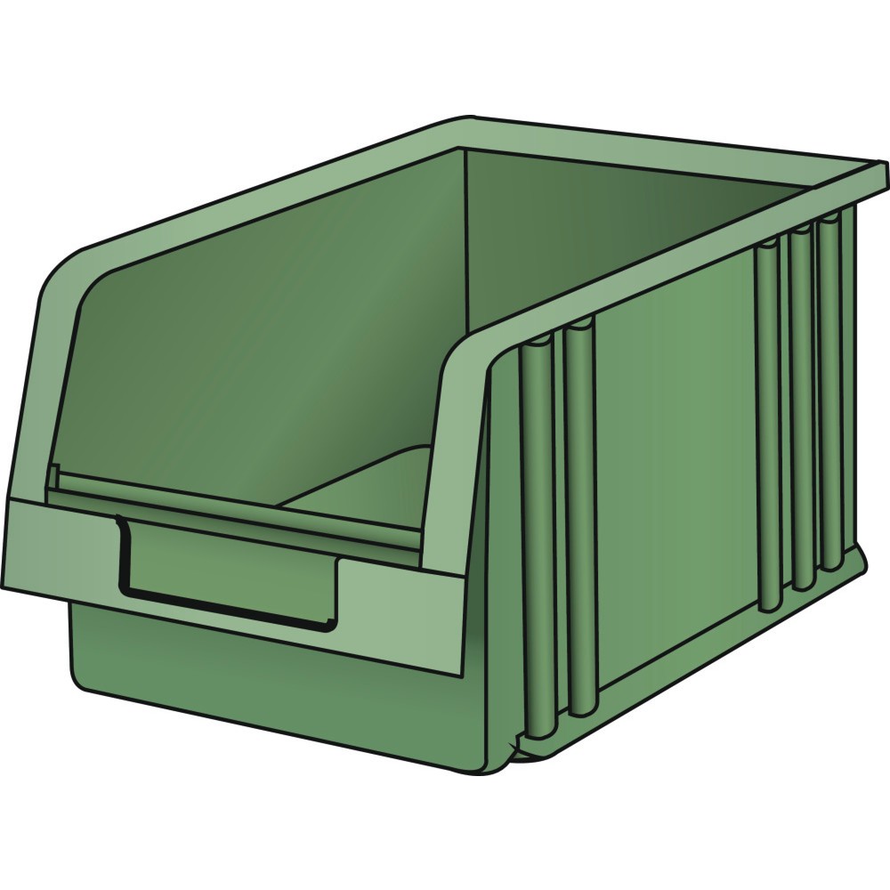 Récipients synoptiques LISTA, (lxPxH) 149x231x125 mm, taille 4, vert