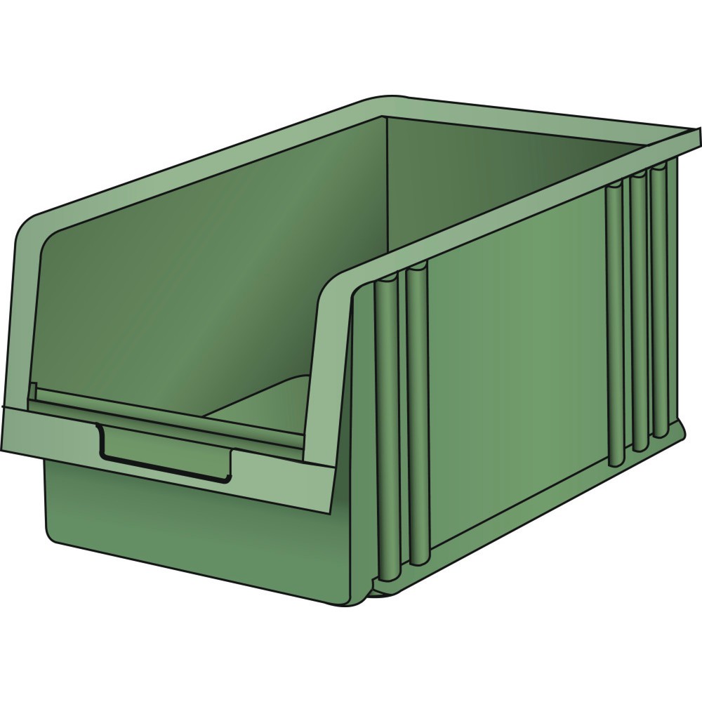 Récipients synoptiques LISTA (lxPxH) 210x329x150 mm, taille 5Z, vert