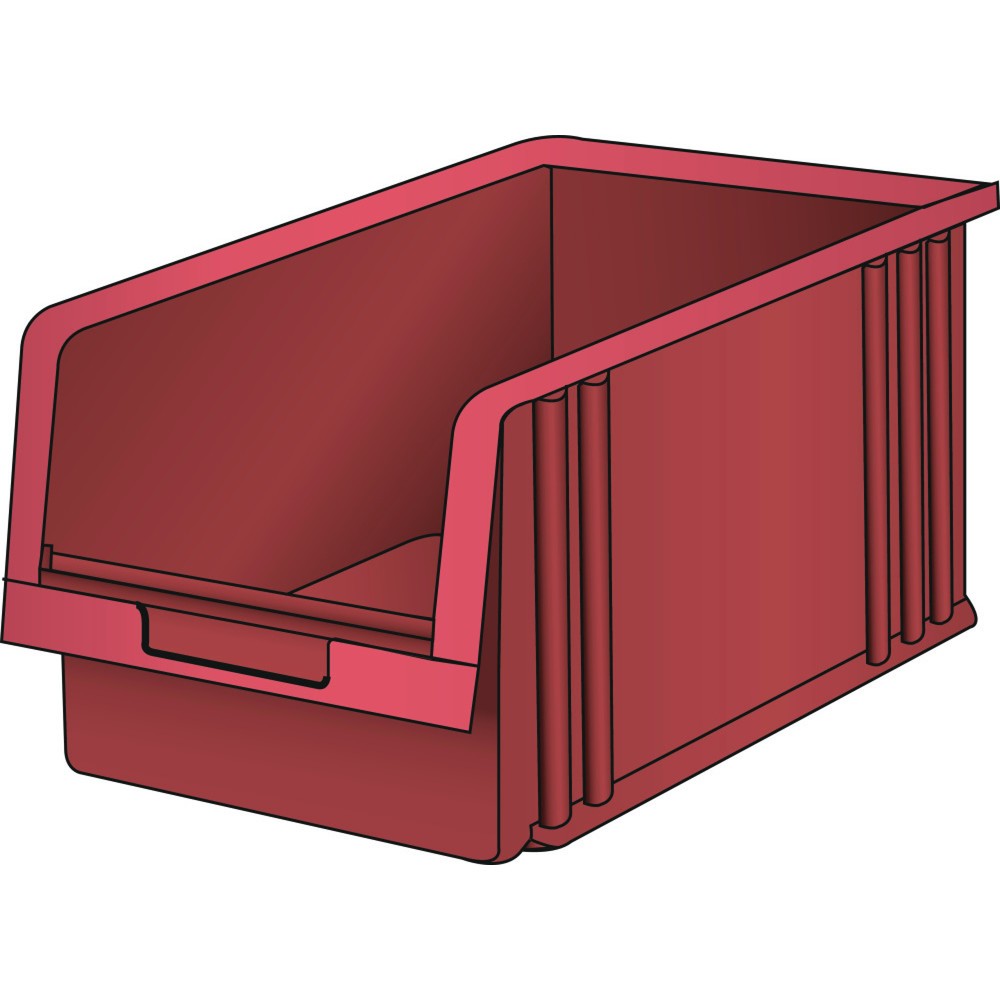 Récipients synoptiques LISTA, (lxPxH) 210x343x198 mm, taille 5, rouge