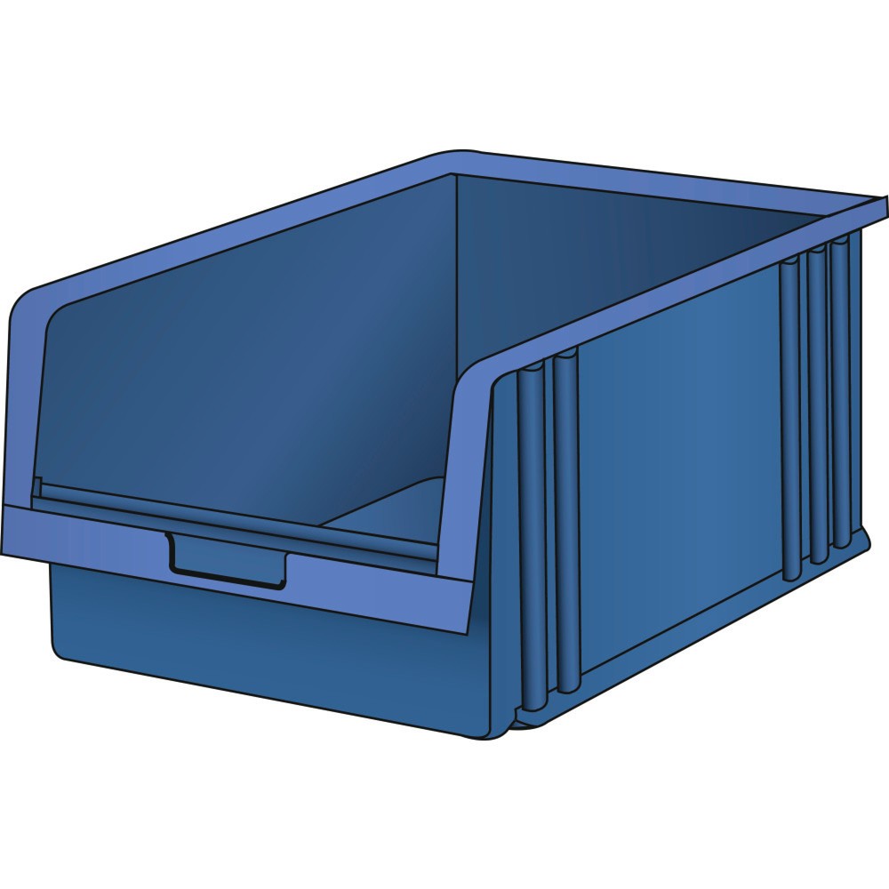 Récipients synoptiques LISTA, (lxPxH) 311x492x199 mm, taille 6, bleu