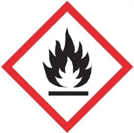 Pictogramme de danger pour les substances inflammables de catégorie 1, 2 et 3