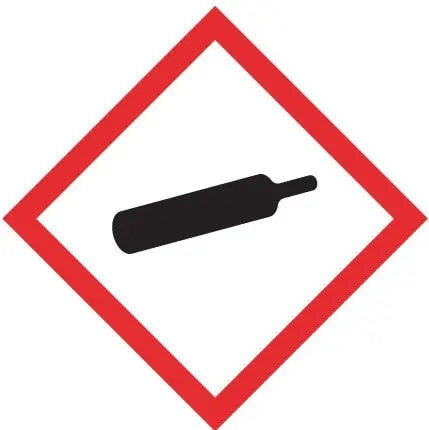 Pictogramme de danger pour les gaz comprimés