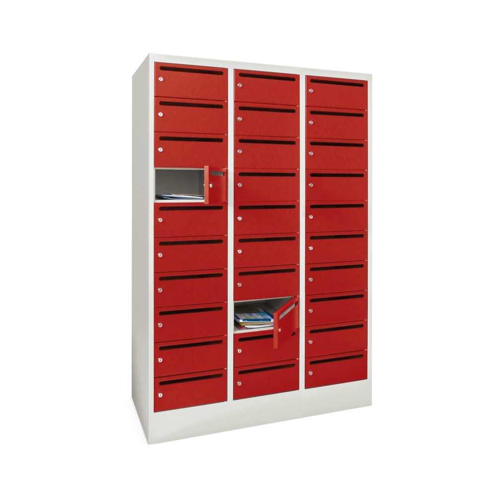 Armoire de tri  PAVOY, 3x 10 compartiments, HxLxP 1.850 x 1.230 x 500 mm