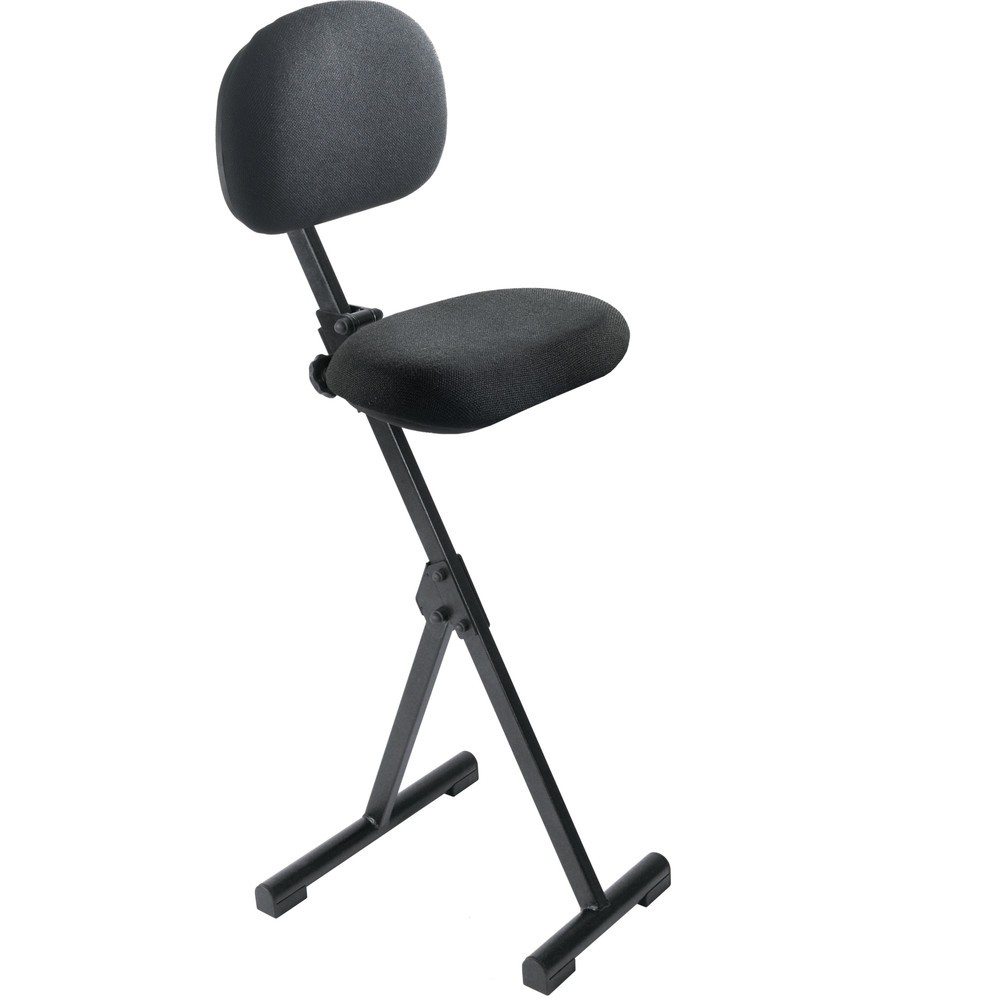 meychair Siège assis-debout, pliable, hauteur d'assise 540-900 mm, patins, noir