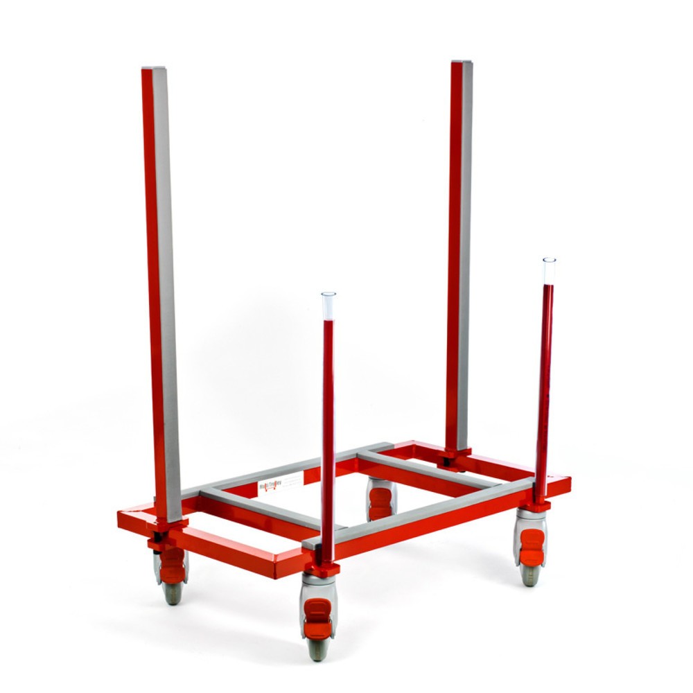 Multi-Trolley, capacité de charge 250 kg, L x l 780 x 420 mm, 2 barres fixes et 2 barres réglables