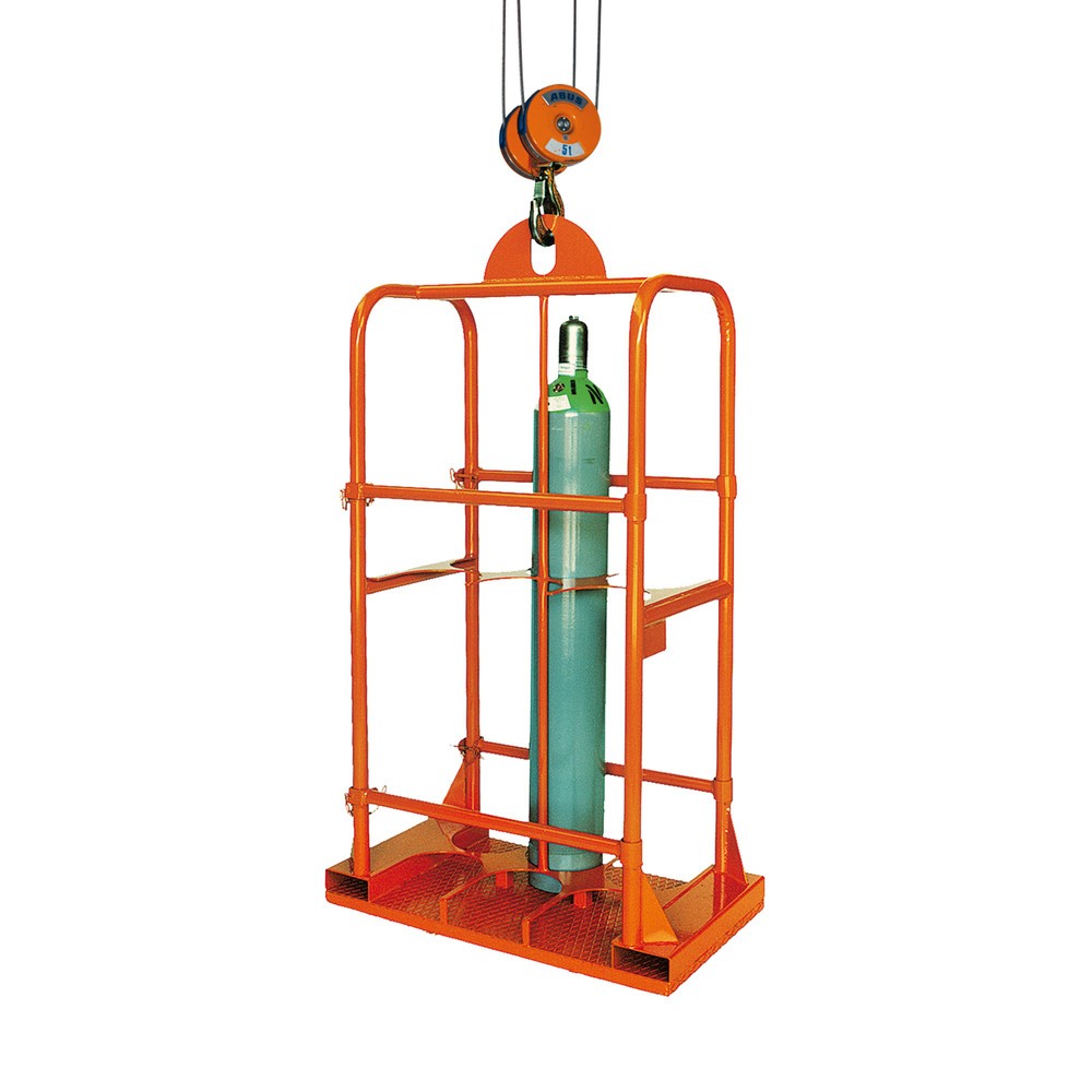 Panier pour bouteilles de gaz Eichinger®, 4 bouteilles ø 250 mm, orangé pur