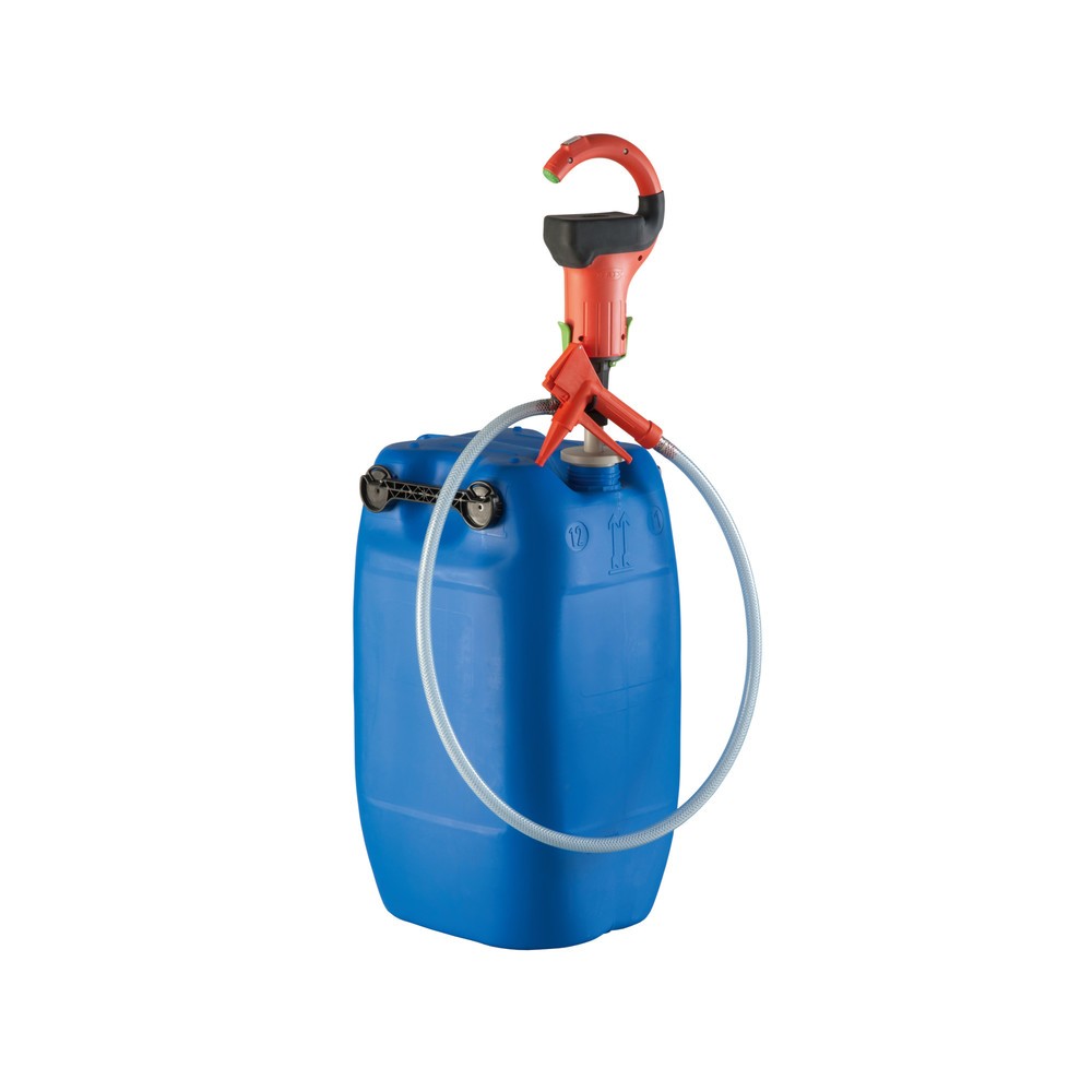 Pompe Combiflux avec moteur sans fil, puissance de refoulement max. 60 l/min, pour bidons et fûts de 200 litres