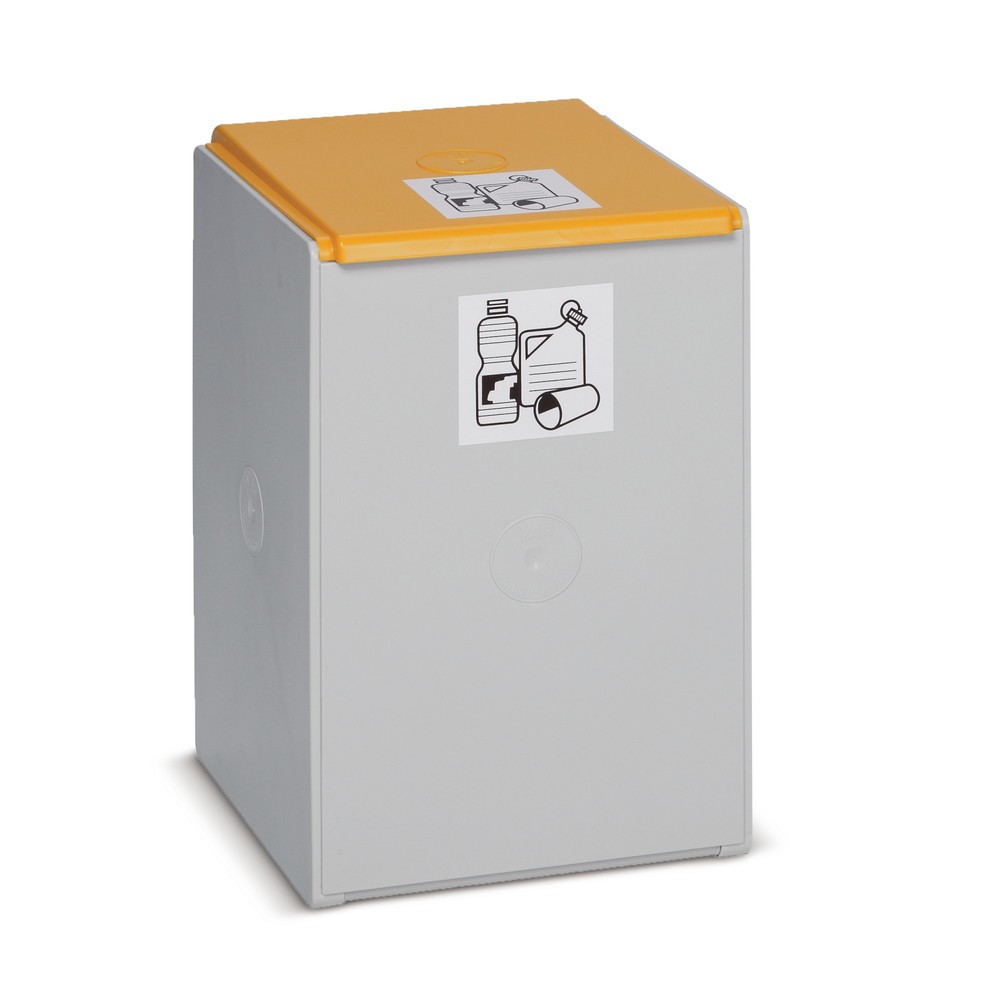 Collecteur de déchets VAR®, 40 litres, couvercle jaune