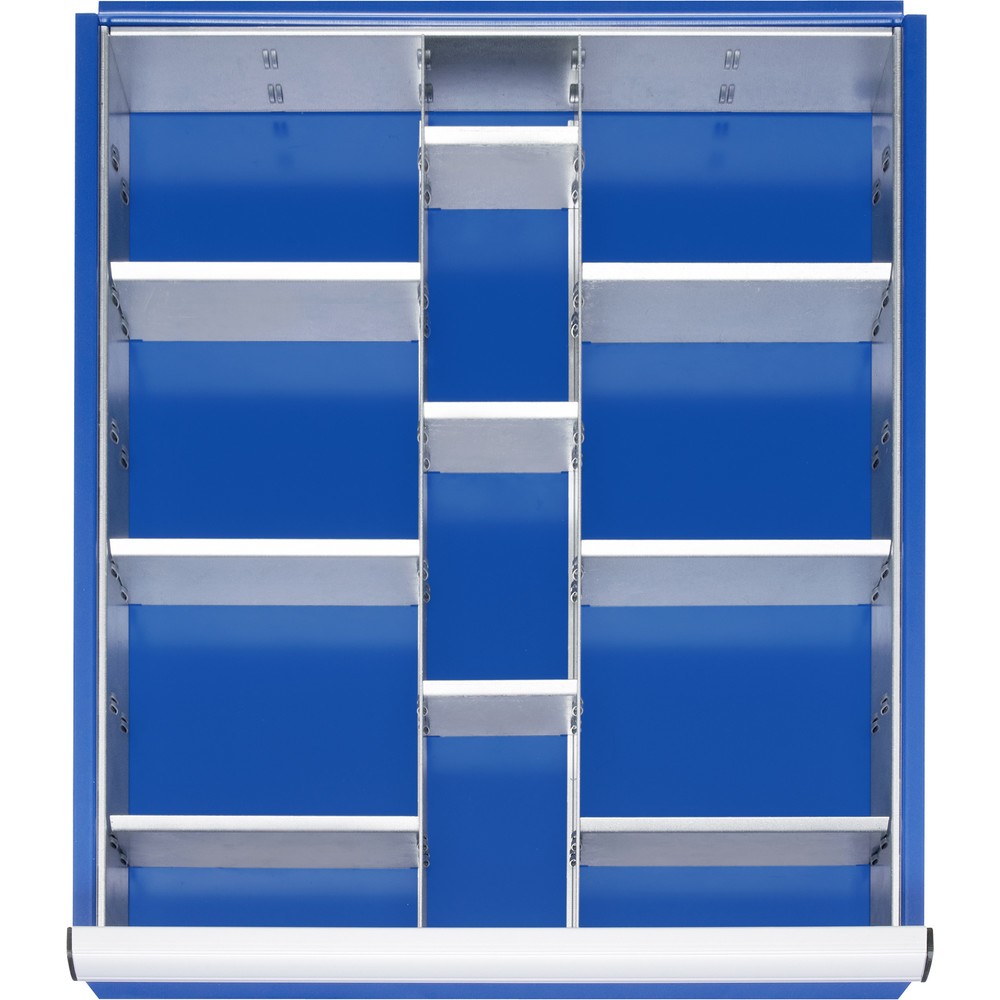 Illustration du produit: RAU Jeu de compartimentage pour tiroir, HxlxP 150 x 490 x 560 mm, avec jeu de 4 baguettes perforées, taille L pour hauteur de façade 180-360 mm